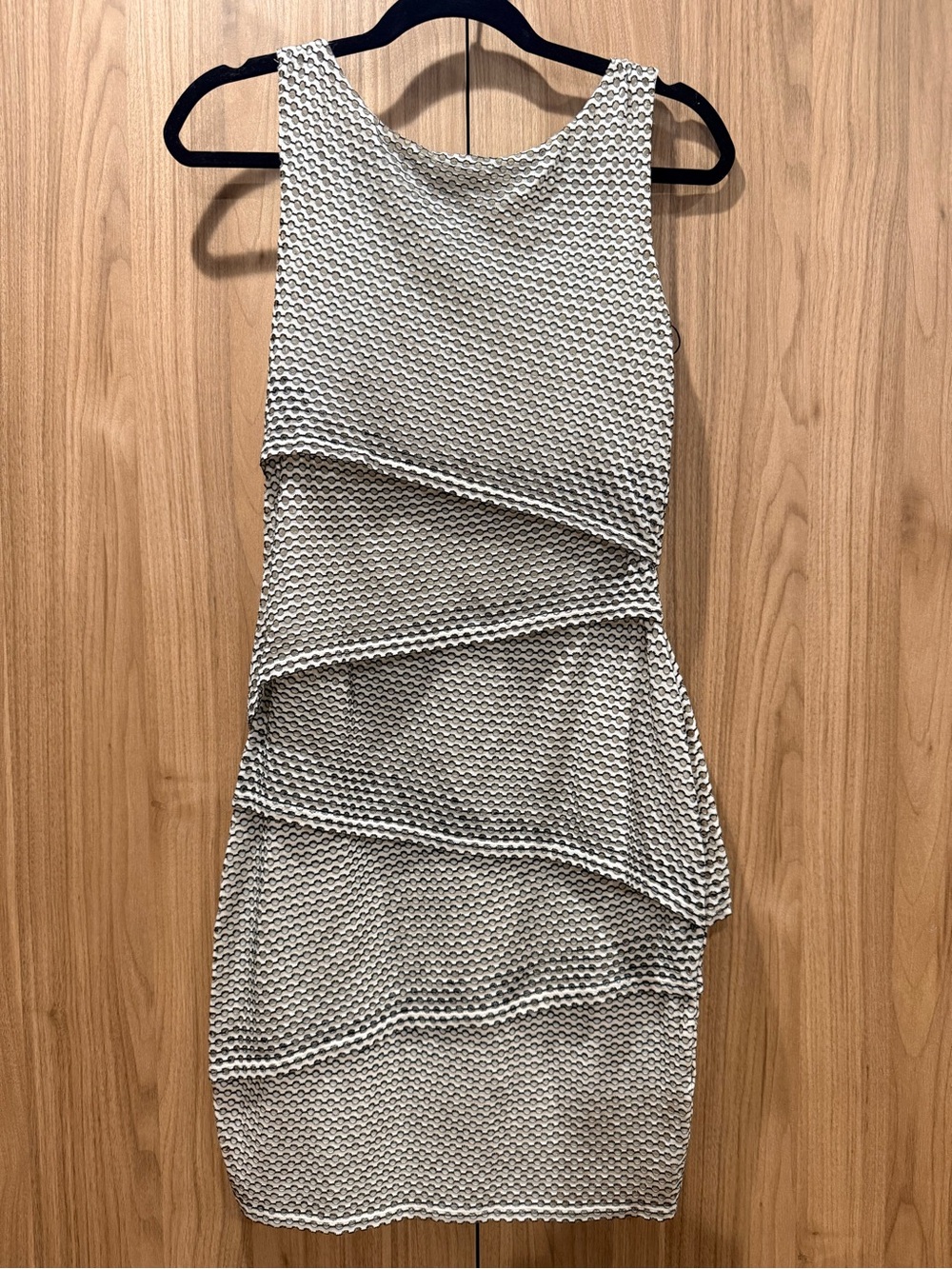 Bailey 44 Cream Textured Layered Mini Dress